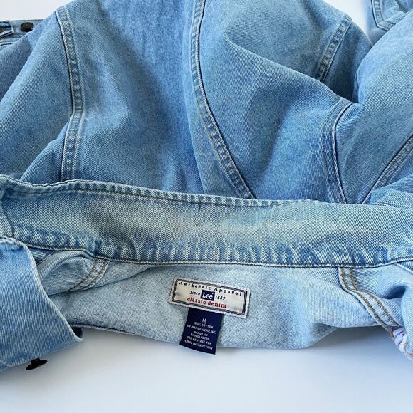 Vtg TIC The Industrial Company Boiler Erection Cross Unit 3 Denim Jacket Trucker - Picture 2 of 16